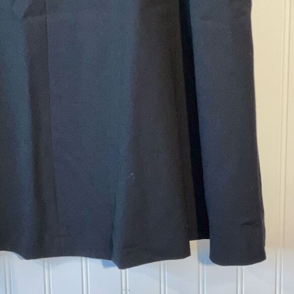 Jones New York 100% Wool Wrap Skirt Women’s 16 Black A-Line Office Mid Length - Picture 11 of 12